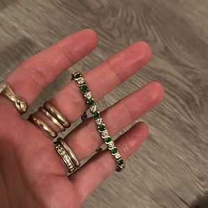 Vintage emerald bracelet